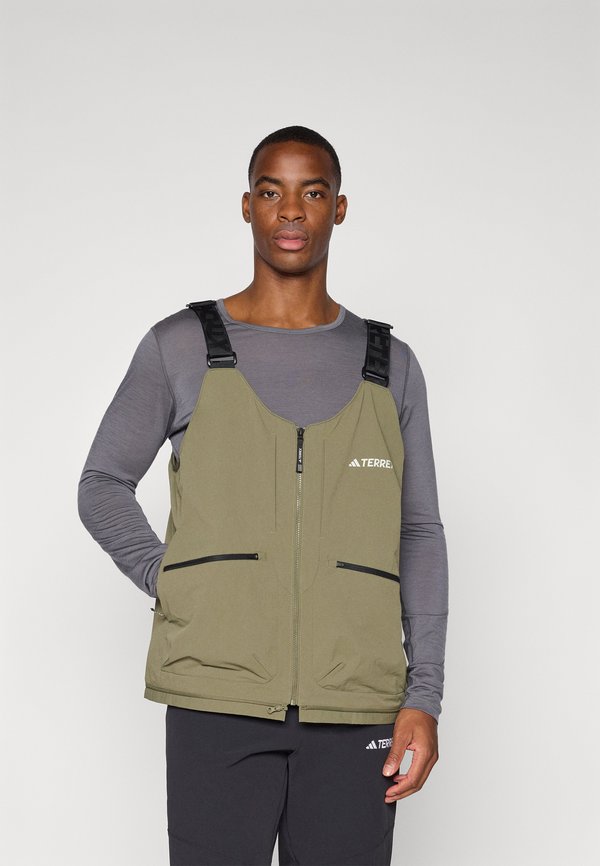 XPLORIC WATER REPELLENT VESTS - Waistcoat - olive strata