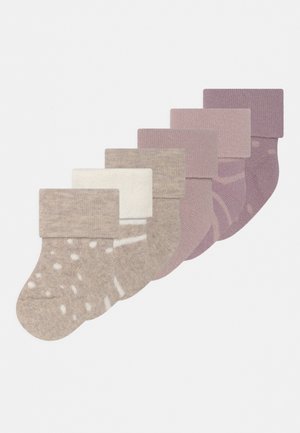 Ewers GIRL 6 PACK - Socks - light pink/grey