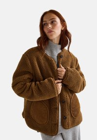 Monoprix RÉVERSIBLE COL ROND - Veste mi-saison - whisky