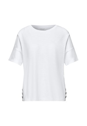 Street One Studio, T-SHIRT MIT RUNDHALS UND KNÖPFEN - T-shirt basic - white