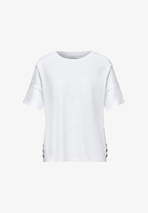 Street One Studio, T-SHIRT MIT RUNDHALS UND KNÖPFEN - T-shirt basic - white