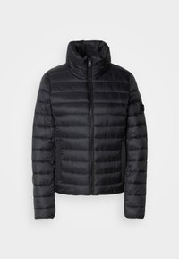 STAND UP COLLAR SMALL CHAMBERS WELT POCKETS - Välikausitakki - black