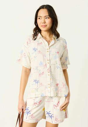 FatFace, REGULAR FIT - SHIRT . - Nööpidega pluus - ivory sea postcard