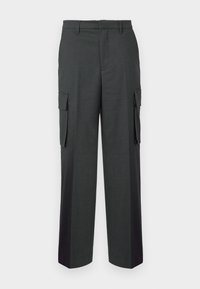 PANTS - Kareiviško stiliaus kelnės - dark grey melange