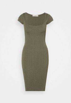 Robe fourreau - khaki