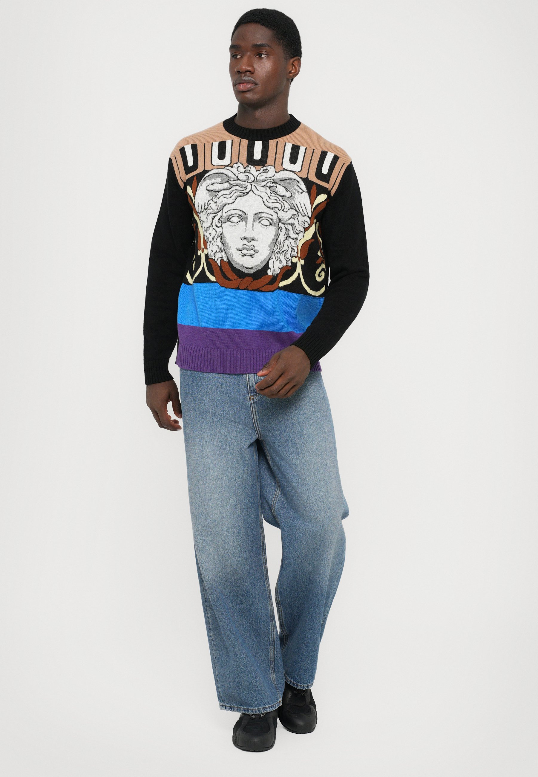 Versace MEDUSA - Pulover - multi-coloured/negru - Zalando.ro