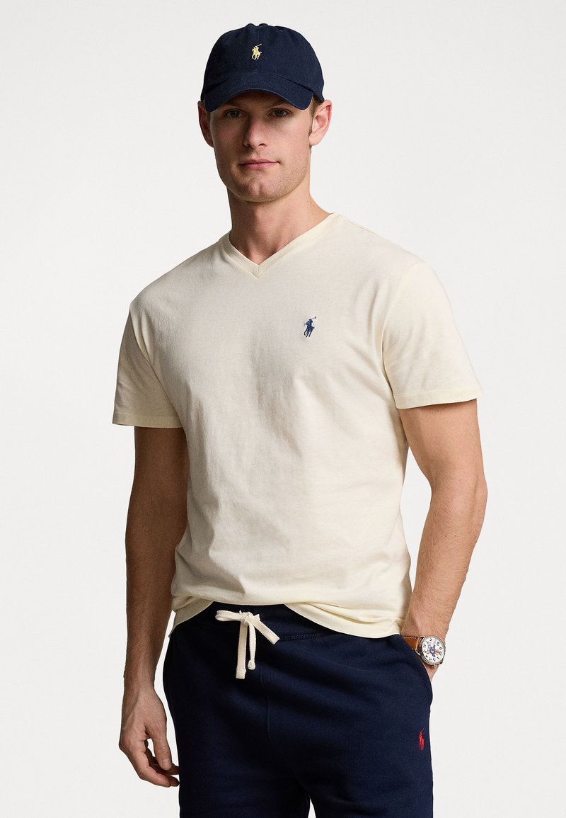 Polo Ralph Lauren CLASSIC FIT JERSEY V-NECK T-SHIRT - Basic T-shirt ...