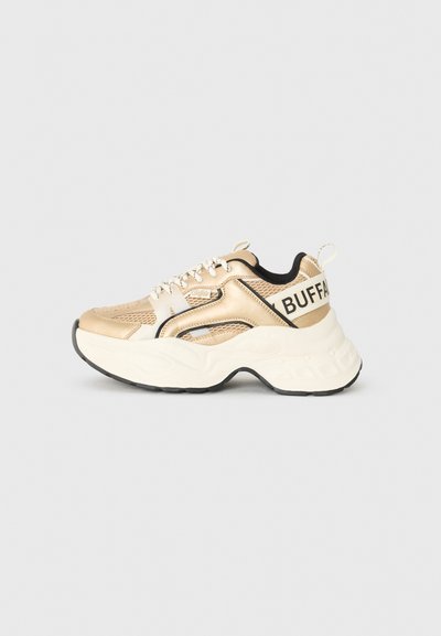 YUNO - Baskets basses - cream/gold-coloured/black