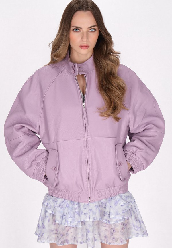 Lederjacke - light lilac