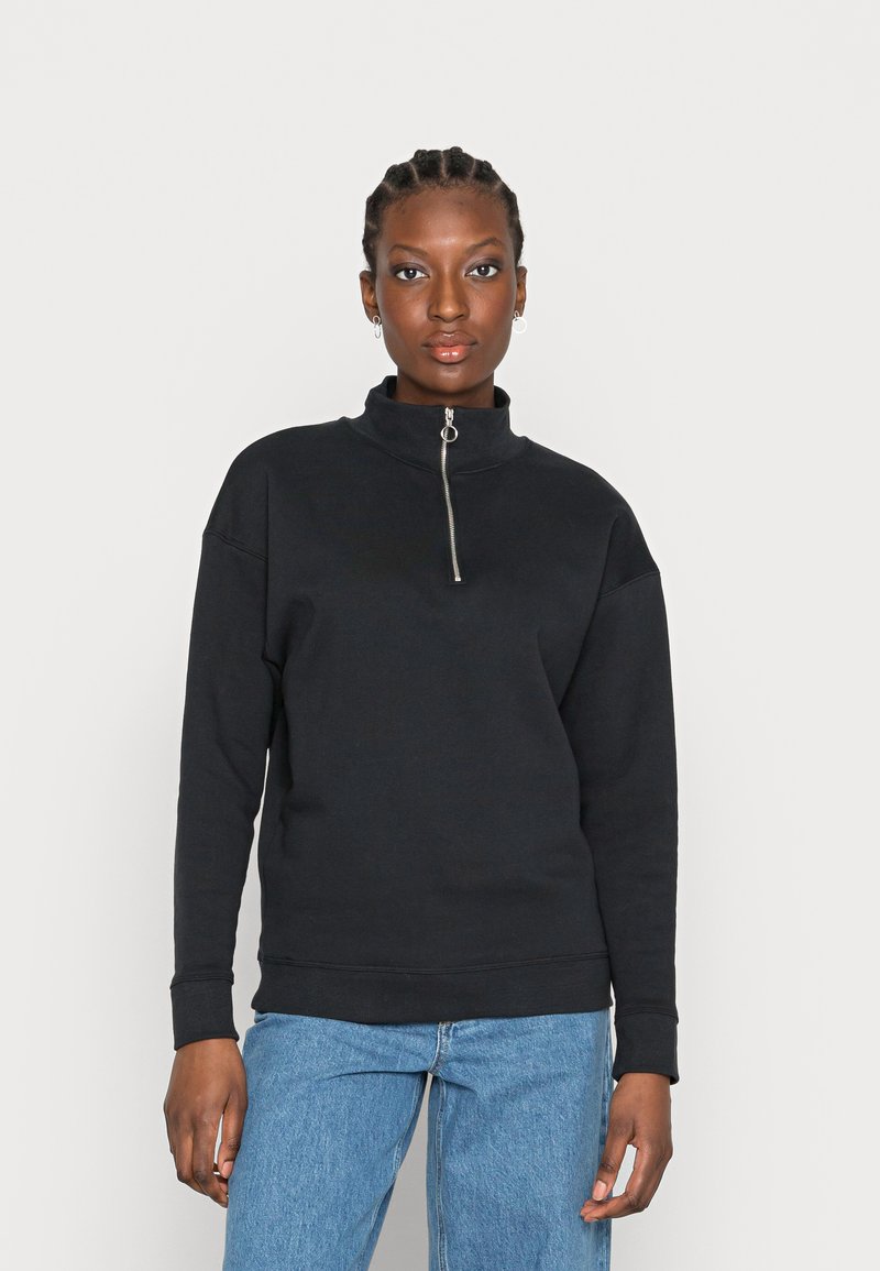 Damen Sweatshirts | Marks & Spencer HALF ZIP Sweatshirt black/schwarz - UZ85002 Damen Sweatshirts | Marks & Spencer HALF ZIP Sweatshirt black/schwarz - UZ85002