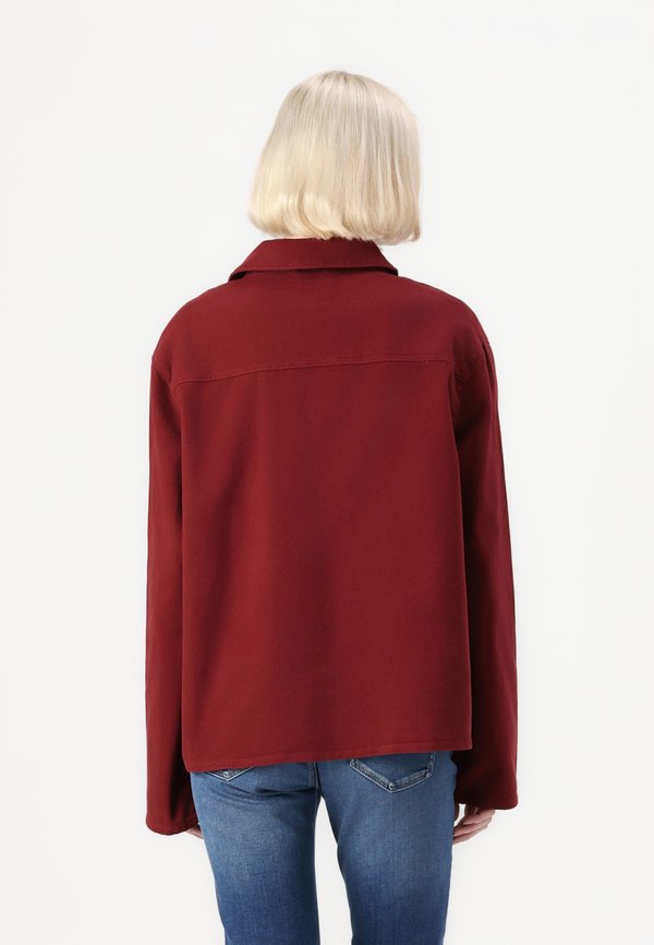 ONLDREW BOW JACKET - Denim jacket - cabernet3