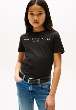 ESSENTIAL TEE - Tričko s potlačou - black