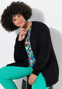Angel of Style CUT WITH BALLOON SLEEVES - Cardigan - black