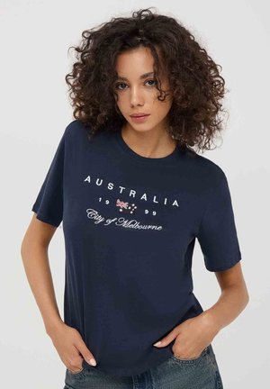 Terranova T-shirt con stampa - blu scuro
