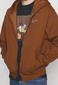 Karl Kani Sudadera con cremallera - brown