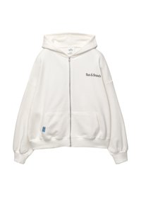 Felpa con zip - white