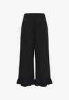 KAVERDINA FLOUNCE PANTS - Pantalon classique - black deep