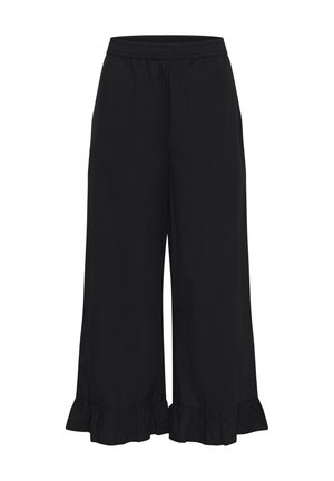 Kaffe, KAVERDINA FLOUNCE PANTS - Pantalon classique - black deep