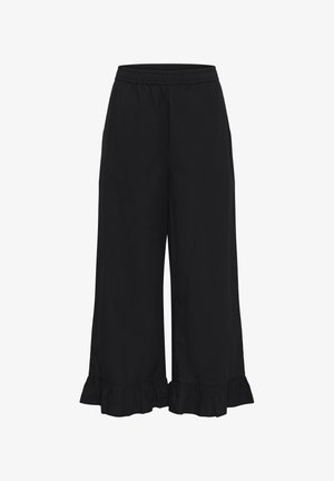 Kaffe, KAVERDINA FLOUNCE PANTS - Pantalon classique - black deep