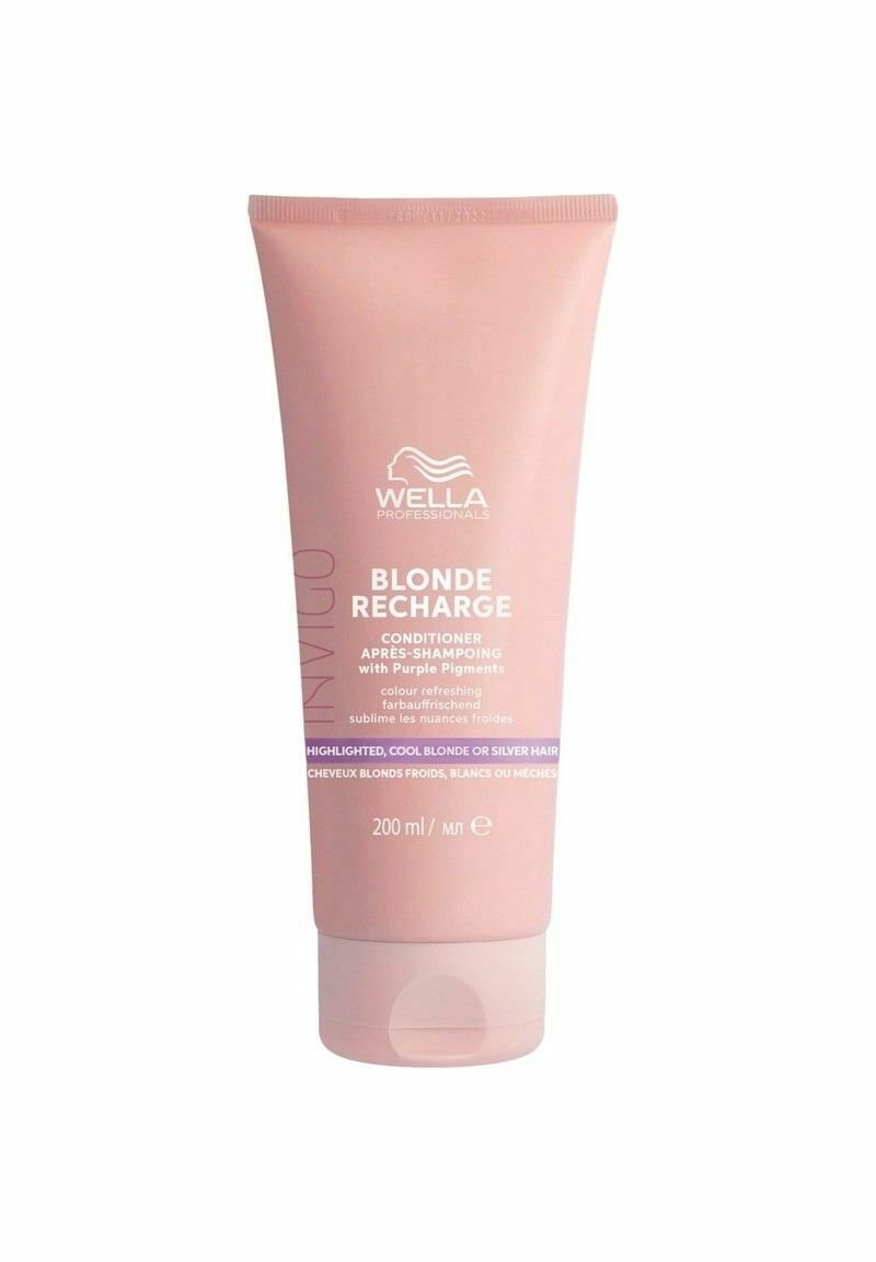 Wella - WELLA PROFESSIONALS INVIGO BLONDE RECHARGE COOL BLONDE CONDITIONER 200ML - Balsam - pink, Förstora