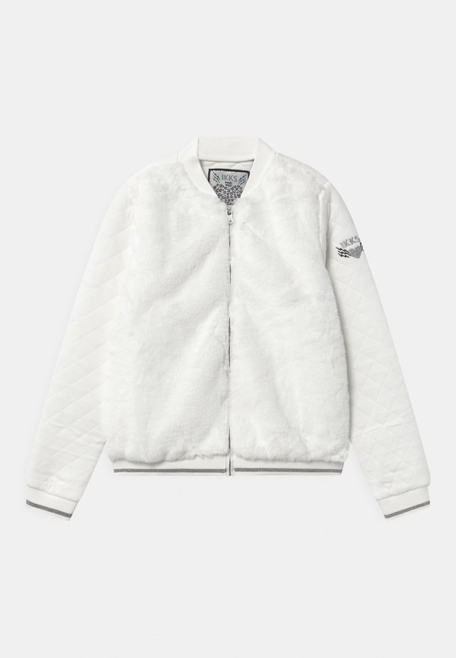 ZIP - Gilet - blanc cassé