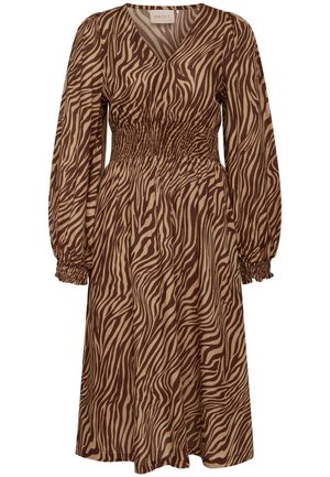 HALIUM - Day dress - print beige brown