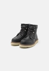 Jack & Jones JFWALDGATE  - Botines con cordones - anthracite/marshmallow