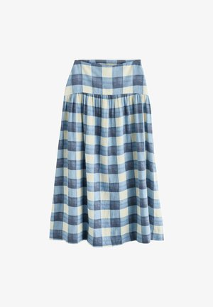 Next, Gonna lunga - blue ecru gingham