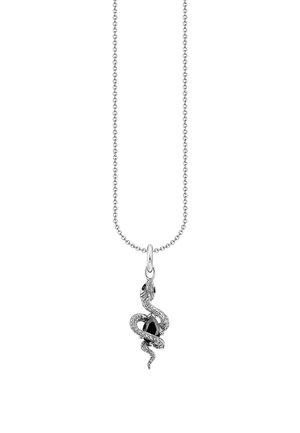 MIT SCHLANGEN-TEMPTING ROMANCE - Necklace - silver-coloured/schwarz
