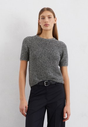 SHORT SLEEVED   - T-shirt imprimé - striped mouliné   deep night b