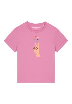 SPREAD LOVE - T-shirt imprimé - bubble pink