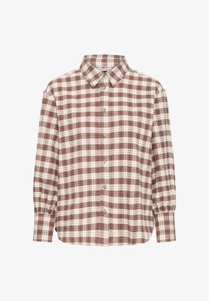 b.young, BYIPANIC - Button-down blouse - birch check