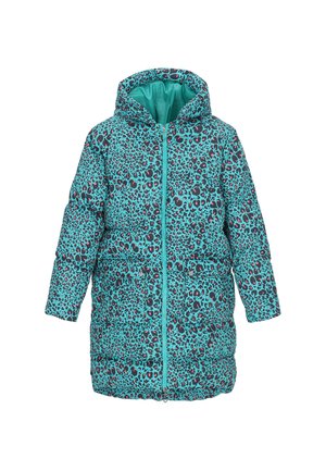 Zimní kabát - turquoise multicolor