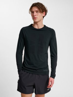 Hummel SEAMLESS - Langærmet T-shirt - black