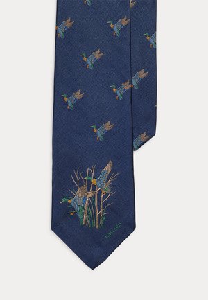 Polo Ralph Lauren, GRADUATE MALLARD-PATTERN SILK REPP TIE - Stropdas - navy