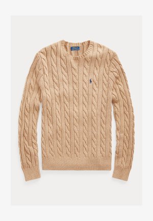 Polo Ralph Lauren CABLE-KNIT COTTON SWEATER - Džemper - camel