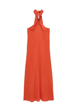Marks & Spencer, HALTER NECK BEAD DETAIL MAXI BEACH DRESS. - Maxikleid - bright orange
