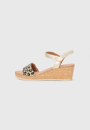 Ankle cuff sandals - leo dune comb