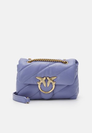 Pinko LOVE MINI PUFF MAXI QUILT - Bandolera - lavanda/antique gold