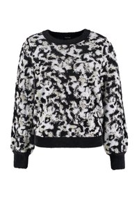 LANGARM RUNDHALS - Strickpullover - offwhite gemustert