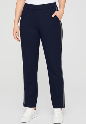 THERMO WINTER MIT INNEN UND HOHER TAILLE - Stoffhose - navy