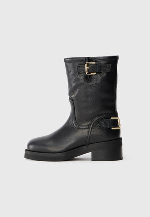 EVE LEVA - Lage laarzen - black grain