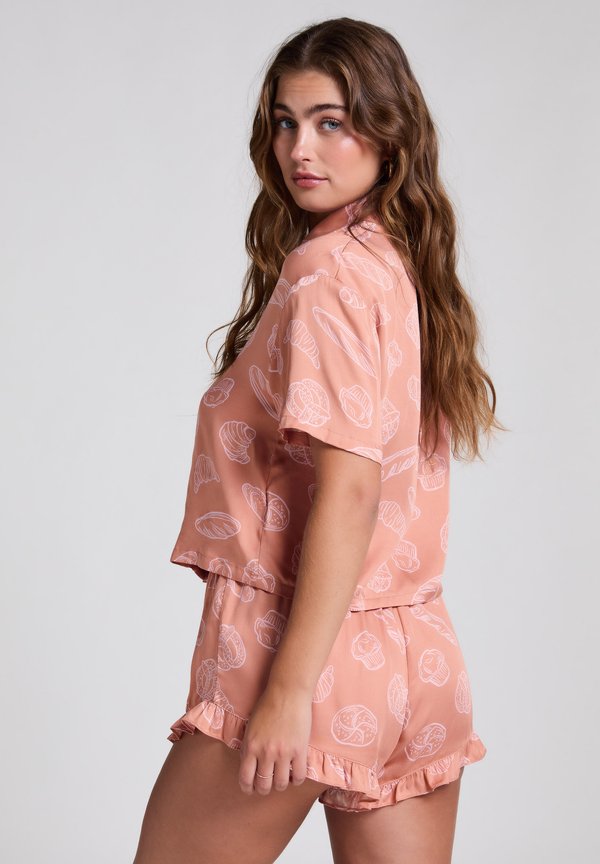 RUFFLE - Pyjama bottoms - tan4