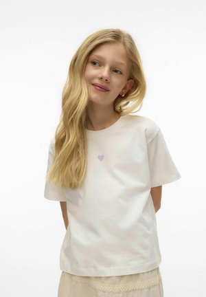 VMHARPER - Camiseta estampada - snow white