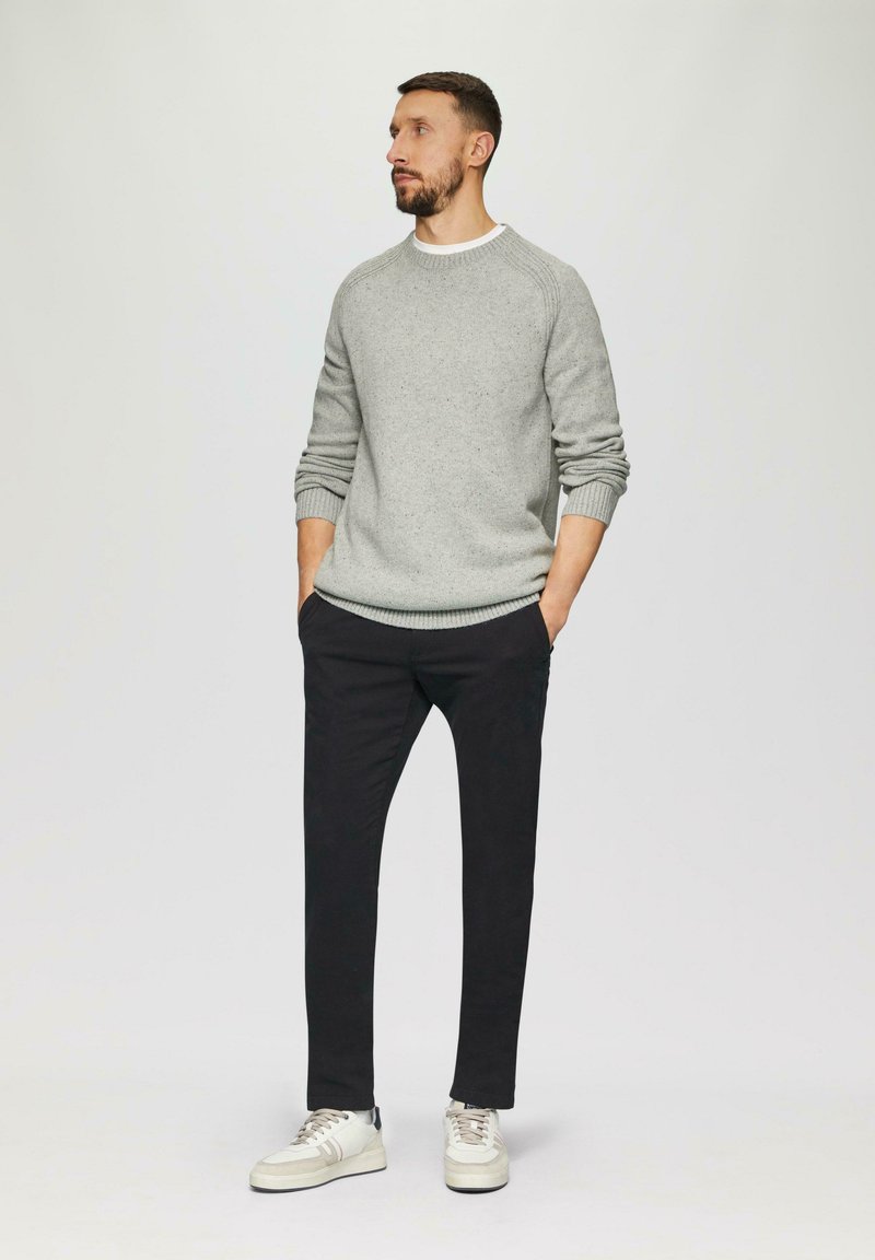 Strickpullover grau meliert/grau-meliert