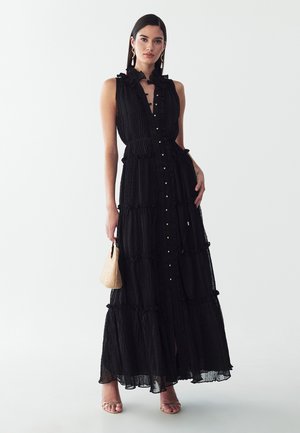 ST MRLO, OMAHA MIDI DRESS - Robe longue - black