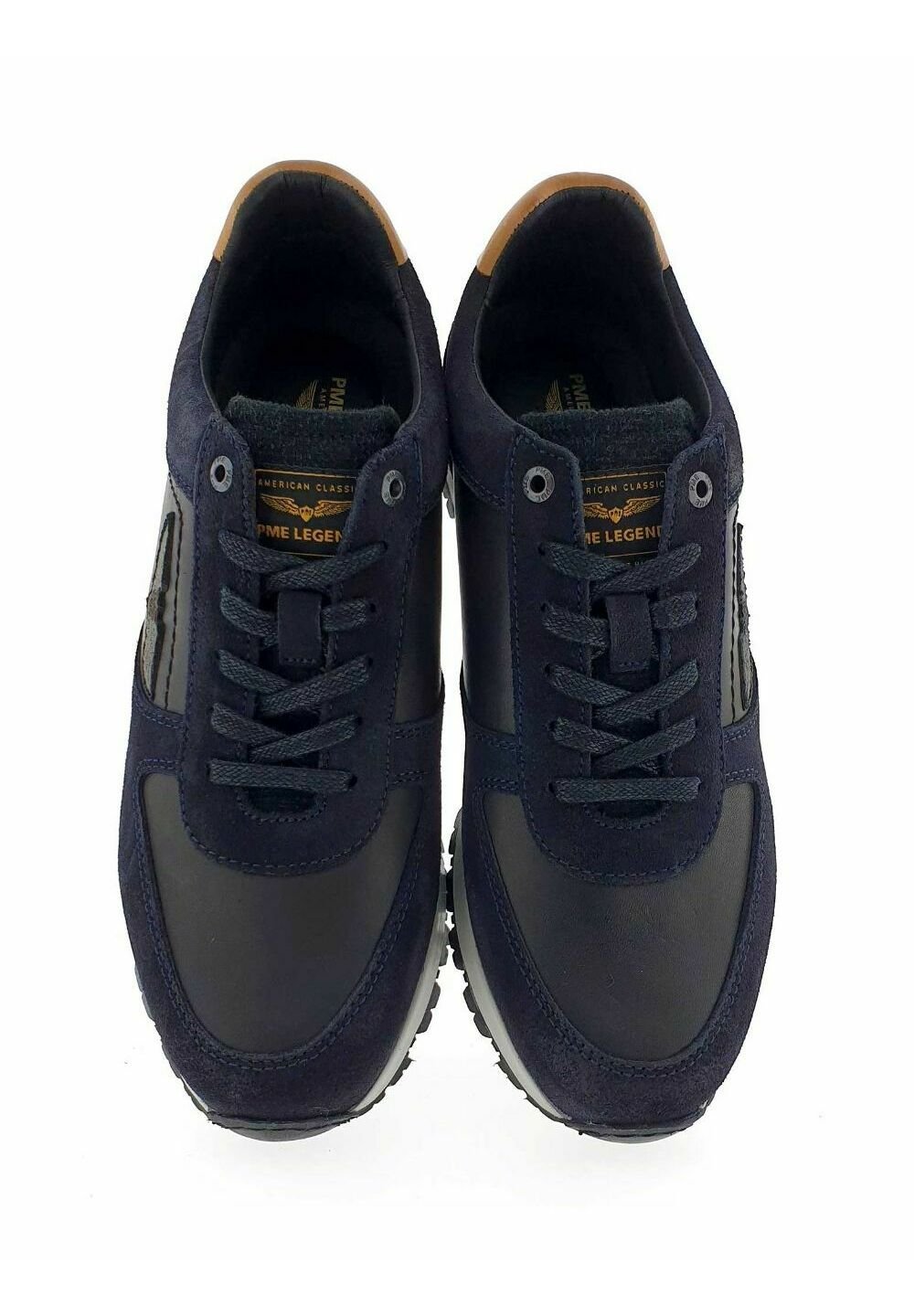 PME Legend PME Lockplate Lage sneakers Heren Blauw - Schoenen.nl