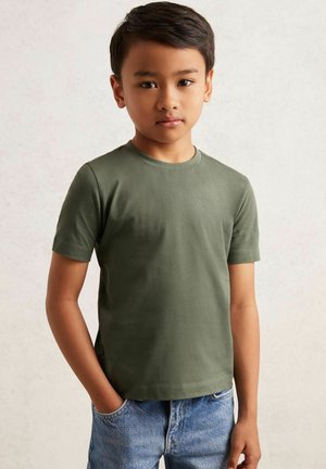 REISS BLESS CREW NECK T-SHIRT - T-shirt basique - dark sage
