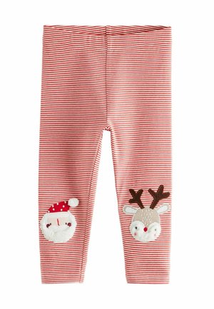 EMBELLISHED  - Retuusid - püksid - red stripe christmas santa