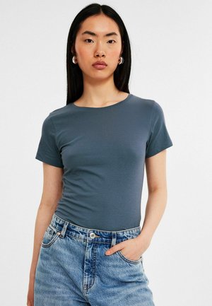 WITH SHORT SLEEVES - T-Shirt basic - blue